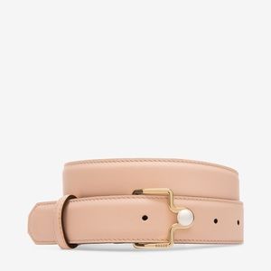 Bally Marcella women’s calf leather belt in blush
